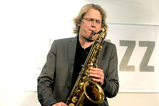 Paul Heller Paul Heller Jazz Saxofonist Live-Konzert WDR-Bigband Next Level Jazz Studio Dumont Köln 2014