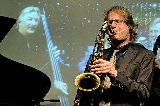Paul Heller Paul Heller Jazz Saxofonist Live-Konzert WDR-Bigband Next Level Jazz Studio Dumont Köln 2016